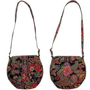Vera Bradley Symphony in Hue Saddle Up Shoulder Bag Crossbody Purse Floral